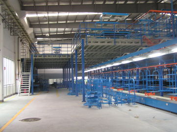 Blaue/graue industrielle Zwischengeschosse mit doppeltem/Dreiergruppe planiert, 500kg - 1000kg