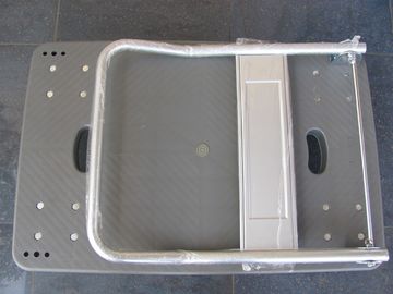 faltbare Plastiklaufkatze der logistischen Zentren mit Blauem/Grau, Kapazität 150kg