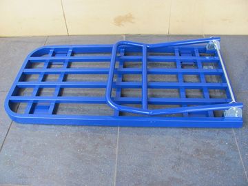 Industrielle Ausrüstungen der faltbaren Laufkatze des 1200 x 600mm Metallrohrs mit Pulverfarbe beendeten