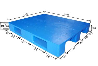 1200 x 1000mm Kunststoffpalettelagerausrüstungen mit dynamischer Last, 2000kg